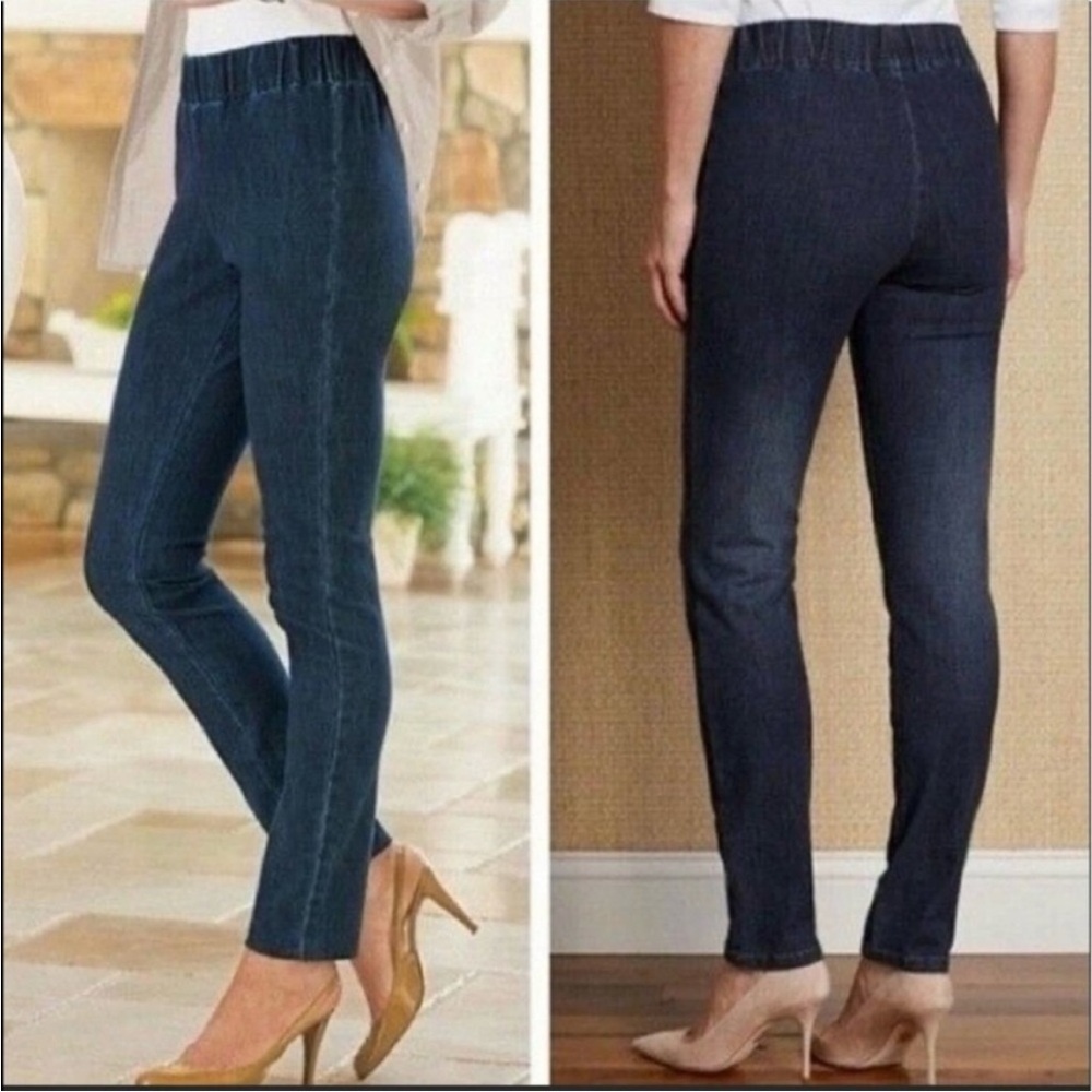 Soft Surroundings Black Pull On Jeans Size S